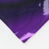 Funky Bold Boho Lila digitales Abstraktes Fraktal Fleecedecke (Ecke)