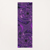 Funky Bold Boho Lila digitales Abstraktes Fraktal Yogamatte (Vorderseite)