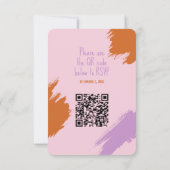 Funky Bold Font Einladung (Rückseite)