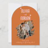 Funky Bold Font Einladung (Rückseite)