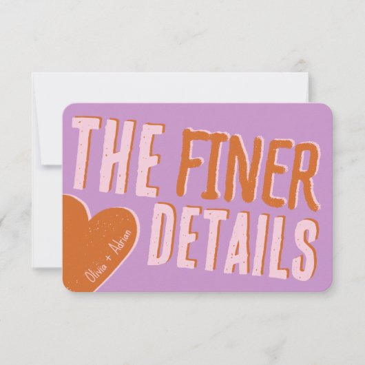 Funky Bold Font Einladung (Vorderseite)