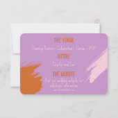 Funky Bold Font Einladung (Rückseite)