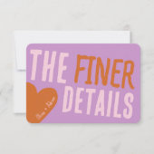 Funky Bold Font Einladung (Vorderseite)