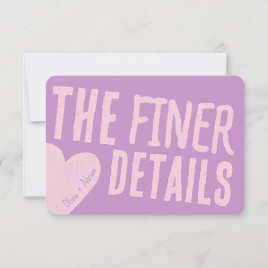 Funky Bold Font Einladung (Vorderseite)