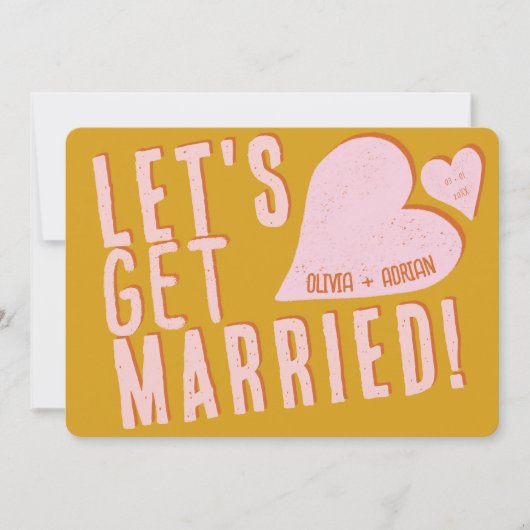 Funky Bold Font Einladung (Vorderseite)