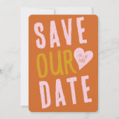 Funky Bold Font Einladung (Vorderseite)