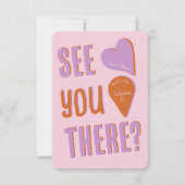 Funky Bold Font Einladung (Vorderseite)