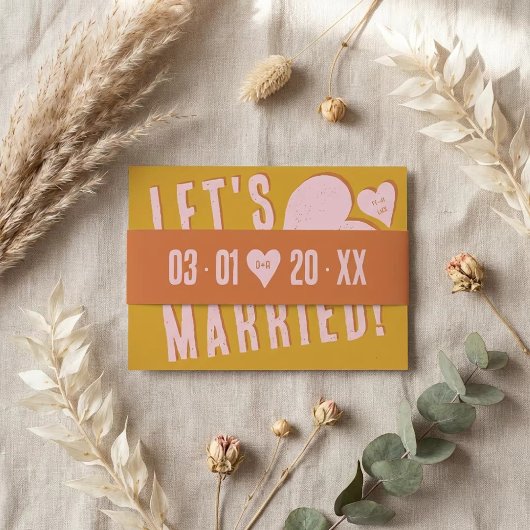 Funky Bold Font Einladungsbanderole