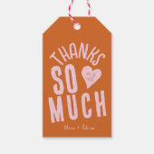 Funky Bold Font Geschenkanhänger (Vorderseite)