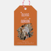 Funky Bold Font Geschenkanhänger (Rückseite)