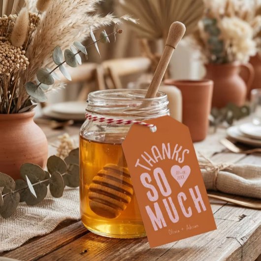 Funky Bold Font Geschenkanhänger