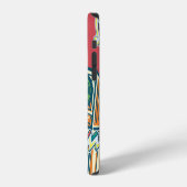 Funky Boom Box Farbiges Design iPhone Hülle (Linke Seite)