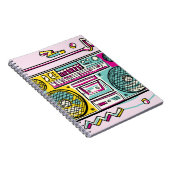 Funky Boombox Zeichne Design Notizblock (Rechte Seite)