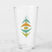 Funky Boomerang Mitte des 20. Jahrhunderts Glas (Rückseite)