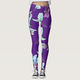 Funky Bougainvillea Pflanze Blume Leggings drucken