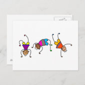 Funky Boys Postkarte (Vorne/Hinten)