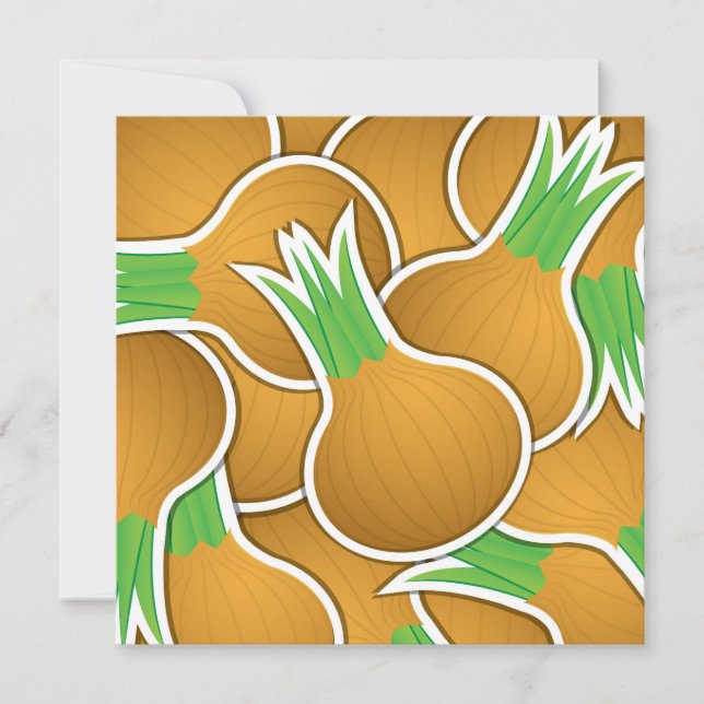 Funky braune Zwiebeln (Vorderseite)