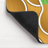 Funky braune Zwiebeln Mousepad (Ecke)