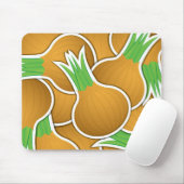 Funky braune Zwiebeln Mousepad (Mit Mouse)