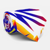 Funky Bright Abstrakt Art Thunder Krawatte (Gerollt)