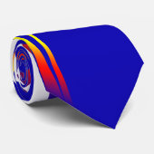 Funky Bright Abstrakt Art Thunder Krawatte (Gerollt)