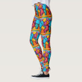 Funky bright and fun yoga pants long length leggings (Links)