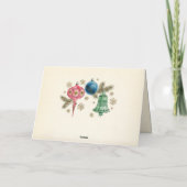 Funky Bright Retro Christmas  Feiertagskarte (Rückseite)