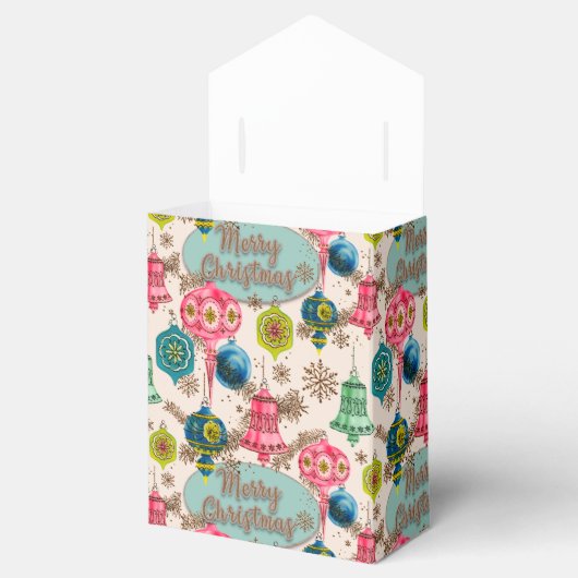 Funky Bright Retro Christmas Geschenkschachtel (Geöffnet)