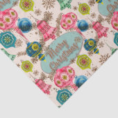 Funky Bright Retro Christmas Seidenpapier (Detail)