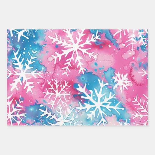 Funky Brights Christmas Themed Geschenkpapier Set (Vorderseite 3)