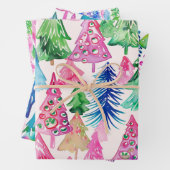 Funky Brights Christmas Themed Geschenkpapier Set (Beispiel)