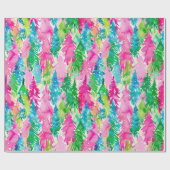 Funky Brights Christmas Tree Geschenkpapier (Flach)