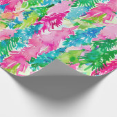 Funky Brights Weihnachtsbaum Geschenkpapier (Ecke)