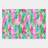 Funky Brights Weihnachtsbaum Geschenkpapier Set (Vorderseite)
