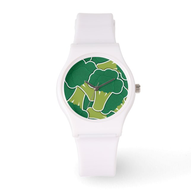 Funky broccoli armbanduhr (Vorderseite)