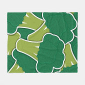 Funky broccoli fleecedecke (Vorderseite (Horizontal))