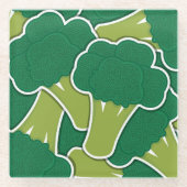 Funky broccoli glasuntersetzer (Vorderseite)