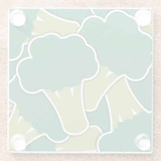 Funky broccoli glasuntersetzer (Rückseite)