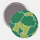 Funky broccoli magnet (Vorderseite/Rückseite)