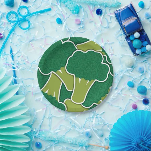 Funky broccoli pappteller (Party)