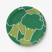 Funky broccoli pappteller (Vorderseite)