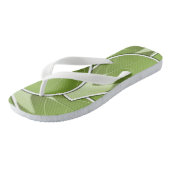 Funky brussel sprossen badesandalen (Schrägansicht)