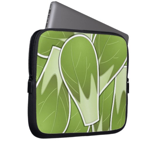 Funky brussel sprossen laptopschutzhülle (Vorne Rechts)