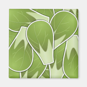 Funky brussel sprossen magnet