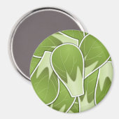 Funky brussel sprossen magnet (Vorderseite/Rückseite)