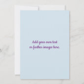 Funky Bunny in Crazy Paisley Custom Einladung (Rückseite)