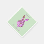 Funky Bunny in Crazy Paisley Paper Serviette (Ecke)