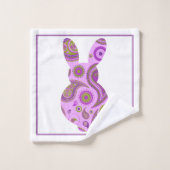 Funky Bunny in Crazy Paisley Set Handtuch (Waschlappen)
