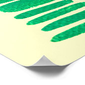 Funky bunt Girl Doll Aquarell Poster (Ecke)