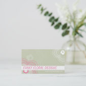 FUNKY BUSINESS CARD :: Funky Blume 10L Visitenkarte (Stehend Vorderseite)